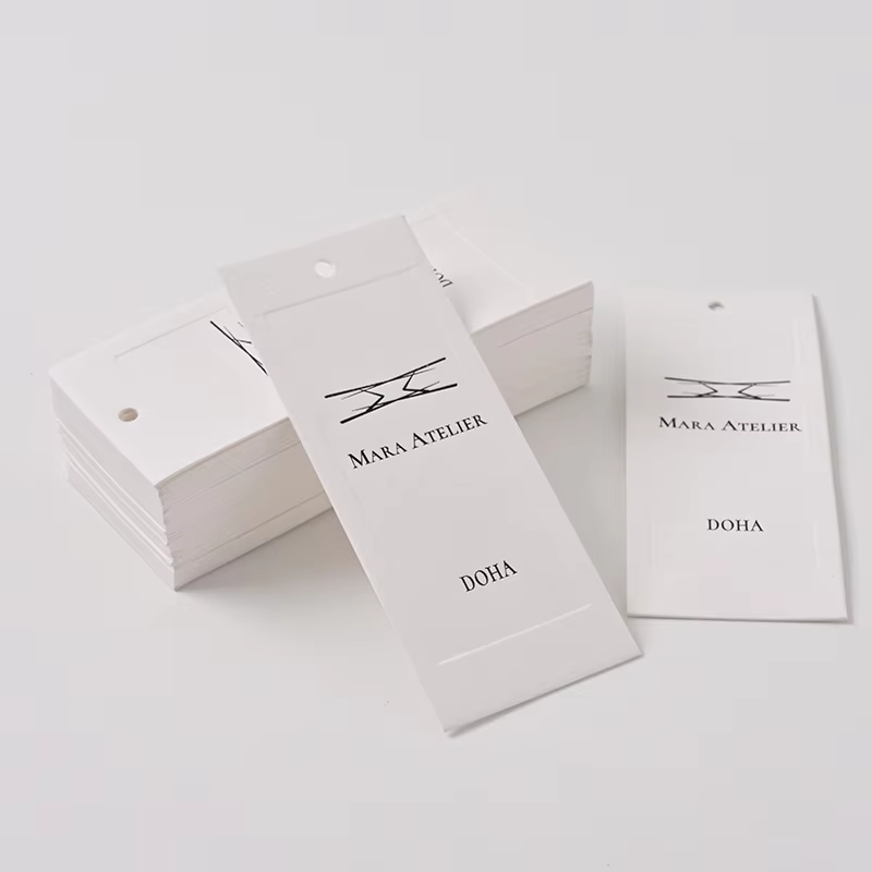 hang tags on clothing